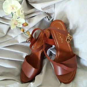 Mariella leather wedges
